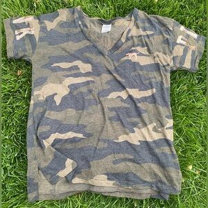 Victorias secret, pink, camo shirt